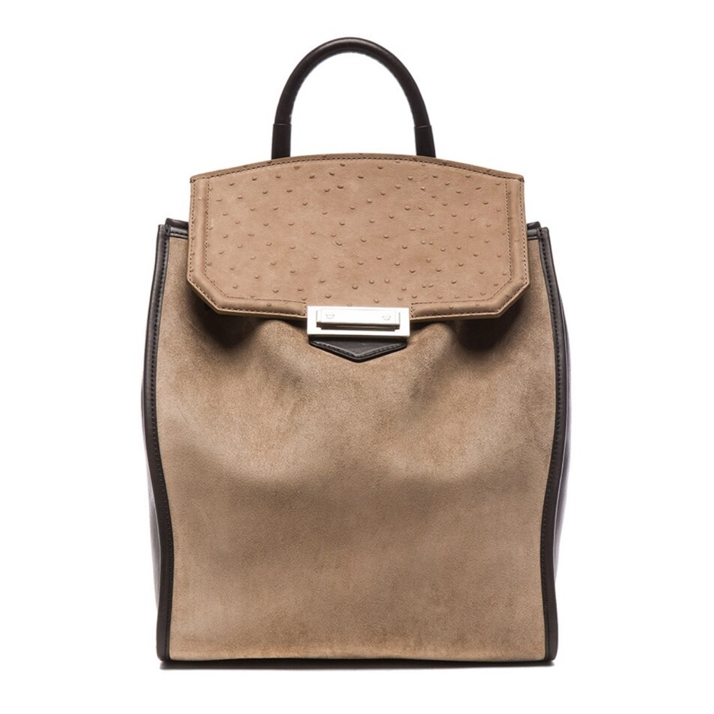 Alexander Wang Prisma Backpack | Ostrich Embossed Leather